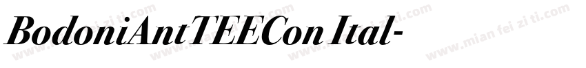 BodoniAntTEECon Ital字体转换